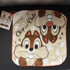 ディズニー　チップとデール　スクールタオル　約25cm