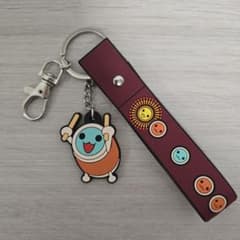 ナムコ限定！　太鼓の達人　キーホルダー　ラバーチャーム　かっちゃん