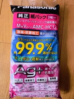 パナソニック AMC-HC12「逃がさんパック」 3枚入（Ｍ型Ｖタイプ）のサムネイル