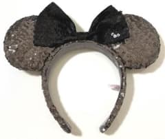 ディズニー カチューシャ スパンコール ブラック×ブラウンのサムネイル