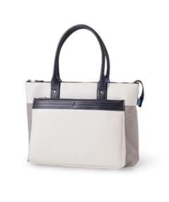 ランバンオンブルー 定価4万4000円 白 ビジネストートバッグ 牛革 B4