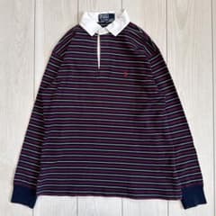 Polo Ralph Lauren ボーダー ラガーシャツ 150 ポニー刺繍 - メルカリ