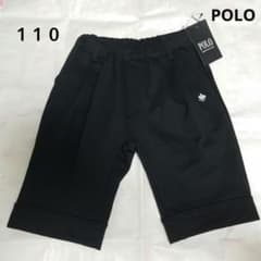フォーマル　ハーフパンツ　POLO  110　新品　ズボン　黒　タグ付き　ポロのサムネイル