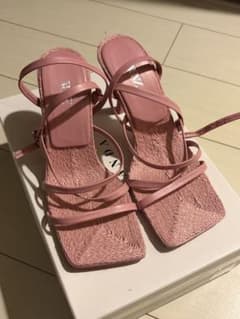 ZARA サンダル　ミュール　37 ピンクのサムネイル
