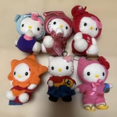 タグなし　ご当地ハローキティ ぬいぐるみ マスコット 6点セットのサムネイル