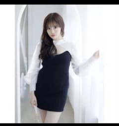 립 서비스 클래식 도킹 미니 원피스 (블랙)