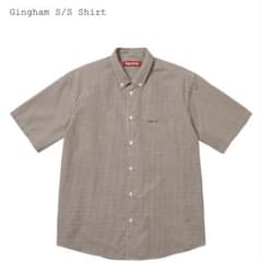 Supreme Gingham S/S Shirt Brown - メルカリ