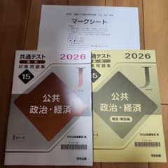★新品未使用★2026共通テスト　直前対策　河合出版　公共　経済　政治のサムネイル