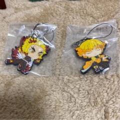 【バラ売り可】【最安値】鬼滅の刃 ラバーストラップ　煉獄、善逸セットのサムネイル