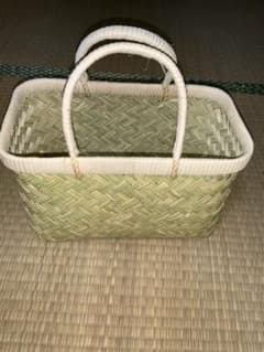 鳥越竹細工　市場かご　ミニサイズ　一尺　週末セール❗️ 鳥越竹細工 市場かご エコバッグ ミニサイズ 一尺 新品 ○特選○ラスト