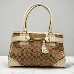 美品✨ 00s Y2K COACH Hamptons Satchel White - メルカリ
