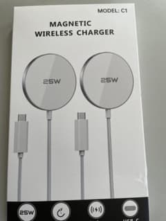 25W Magsafe充電器、ワイヤレス充電器【急速充電器】iphoneのサムネイル