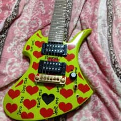 バーニー hide ミニギター グリーンハート - メルカリ