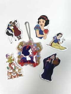 白雪姫 アクリルキーホルダー ステッカー 6点セットのサムネイル