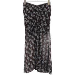 fetico ROSE VELVET TULLE GATHERED SKIRT