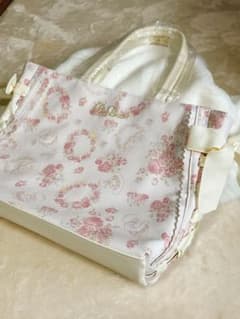 リズリサ × マイメロディ キキララ トートバッグ トリプルコラボ 希少 美品 リズリサ × マイメロディ キキララ トートバッグ トリプルコラボ 希少