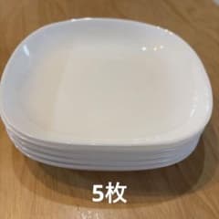 春のヤマザキパン祭りの皿 シンプル ホワイト スクエアプレート 5枚セットのサムネイル