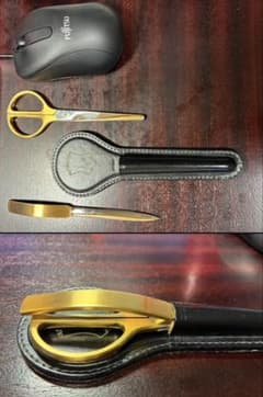 ドイツ製文具シザー＆ツールセット 革ケース付き（1980年頃の製造） ドイツ製文具シザー＆ツールセット 革ケース付き（1980年頃の製造