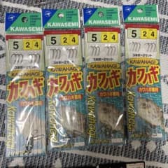 KAWASEMI カワハギ仕掛け 3本針×2セット 5号 4個セットのサムネイル