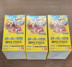 【新品未開封】神の島の冒険 3BOX 新品未開封テープ付き」ONE PIECEカードゲーム 神の島の冒険 3BOX