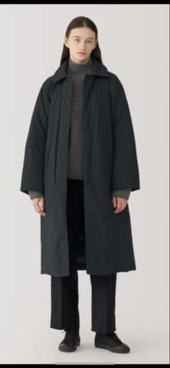 メ*5様 新品　MUJI Labo婦人ダウンコート　黒L ムジラボのサムネイル