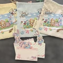 東京ディズニーシー ダッフィー 巾着 メモ帳 セットのサムネイル