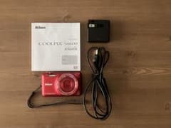 Nikon COOLPIX S6600 レッド 本体と付属品　一回使用のみ Nikon COOLPIX S6600 レッド 本体 - メルカリ