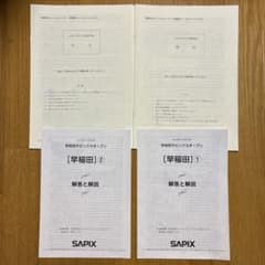 学校別サピックスオープン 早稲田 2024年度 2回分 - メルカリ