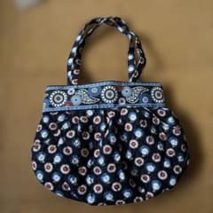 Vera Bradley キルティング トートバッグ ブルー 花柄のサムネイル