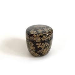 骨董 アンティーク 蒔絵 菊 萩 花文様 棗 箱なし 古蒔絵 時代蒔絵 秋草 