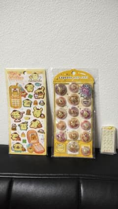 6点ポムポムプリンハッピーフォンボンドロチャームお惣菜マスコットめじるしのサムネイル