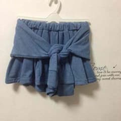 viva南国様専用/腰巻き風キュロット/130/デニム/ピンクパックロゴパンツのサムネイル
