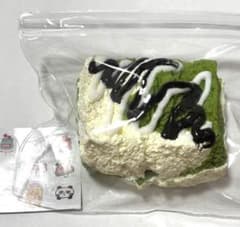 抹茶ケーキ風 スクイーズ デザート リアル 氷バター おまけ付き おもちゃ