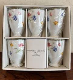 VALENTINO GARAVANI タンブラー 5客セット 花柄 陶器 カップのサムネイル