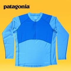 パタゴニア Patagonia ハーフジップ長袖 メンズM ブルー24315S7のサムネイル