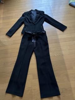 COMME CA ISM ブラック パンツセットアップ Lのサムネイル