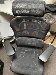 エルゴヒューマンプロ ブラック メッシュオフィスチェアのサムネイル