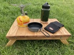 ウッドテーブル　ローテーブル　キャンプテーブルのサムネイル