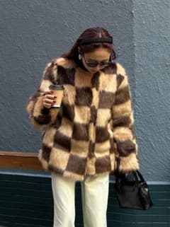 チェックボアコートのサムネイル