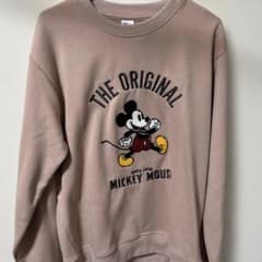 Disney ミッキーマウス 刺繍 スウェット トレーナー M