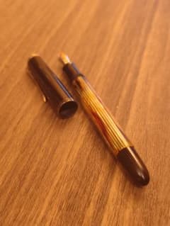 Pelikan #400NN M&K 茶縞 EF Pelikan 茶縞 400 NN M&K 万年筆 14c ジャンク扱い - メルカリ