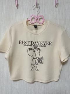 SHEIN 犬 クロップド丈 Lサイズ レディース Tシャツ