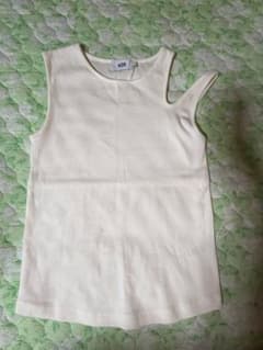 AZUL BY MOUSSY アシンメトリー タンクトップ ホワイト Fのサムネイル