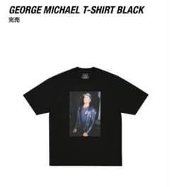 黒XL palace george michael T-SHIRT 新品未開封 - メルカリ