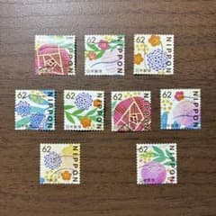 日本の古切手 美しい文様 花 その11 9枚 - メルカリ