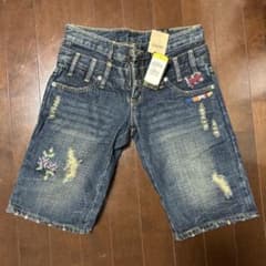 Boy holic 新品 ダメージショートパンツ 刺繍 エスニック Mのサムネイル