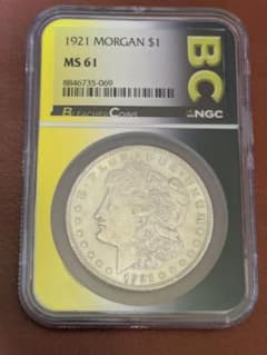1921年 モルガンダラー 1ドル銀貨 NGC MS61 - メルカリ