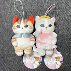 mofusand 天使にゃん　悪魔にゃん マスコット ぬいぐるみ　2個セット
