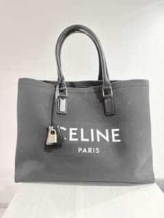 CELINE セリーヌ キャンバス トートバッグ(ブラック)のサムネイル