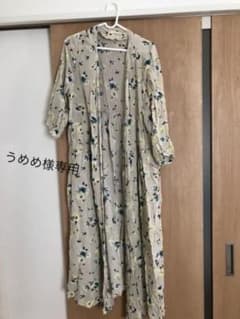 ロングカーディガン 花柄 ロングワンピースのサムネイル